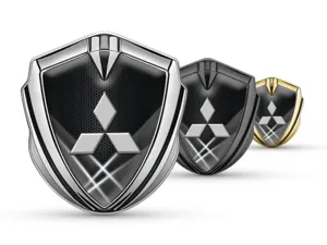 Mitsubishi Badge Self Adhesive Minimal Style High-End Look
